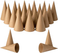 Crafjie 22PCS Paper Mache Cones Open Bottom 5.9 x 2.75in, Paper Cone by Crafjie