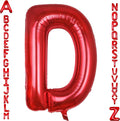 AULE 40 Inch Red D Balloon Letter Foil A-Z Birthday Big Alphabet | Birthday by AULE