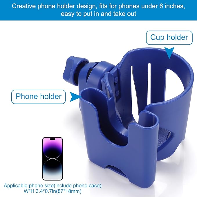Accmor Stroller Cup Holder, Walker Wheelchair Bike Drinks Holder | Universal - Image 4