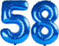 40 Inch Number 58 Balloons for 58th Birthday Party Decorations, 0-100 Dark Blue by FOBELEC