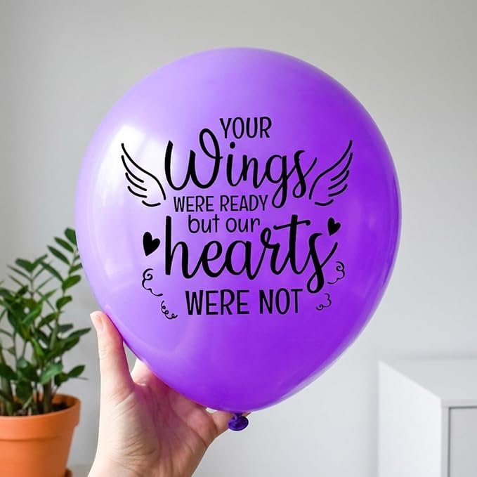 60 Pcs Memorial Balloons 12 Inch Latex Balloons - Image 7