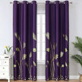 Purple Blackout Curtains for Dining Room by ESTELARTEXTILER