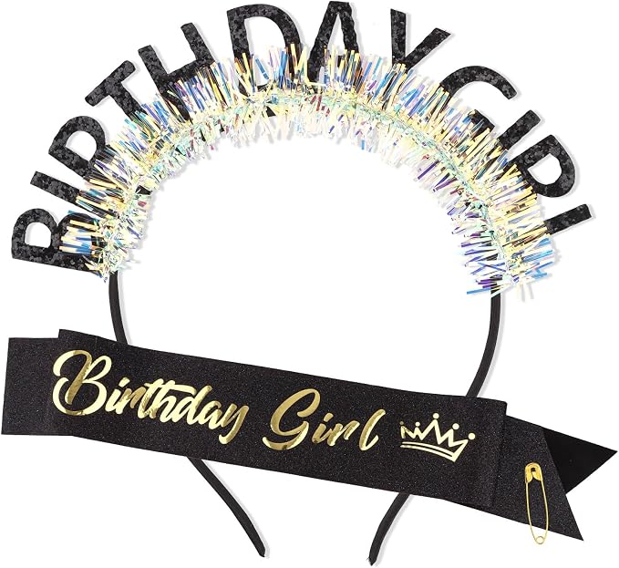 CIEHER Birthday Girl Headband Birthday Crown by CIEHER