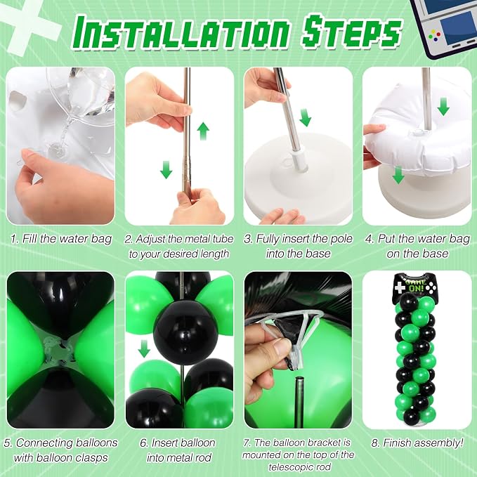 Soulchen 2 Set Video Game Balloon Column Stand Kit - Image 4
