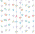 BEISHIDA Glitter Star Garland Iridescent Holographic Party Decor Twinkle Star by Beishida