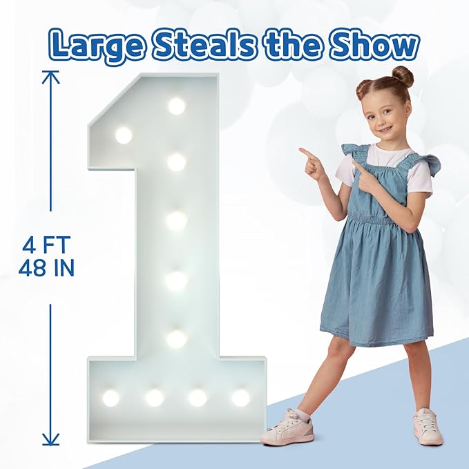 Marquee Numbers 4 Feet Tall Big Light Up Numbers 70th Birthday Decorations Women Men White Anniversary Party Decor Large Cardboard Prop Backdrop Sign 70