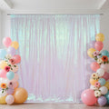 SquarePie 8x8ft Iridescent Sequin Backdrop, High Density Non-Transparent by SquarePie