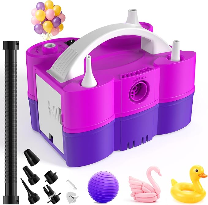 Balloon Pump Electric, 3-in-1 Portable Air Pump by jojnawa