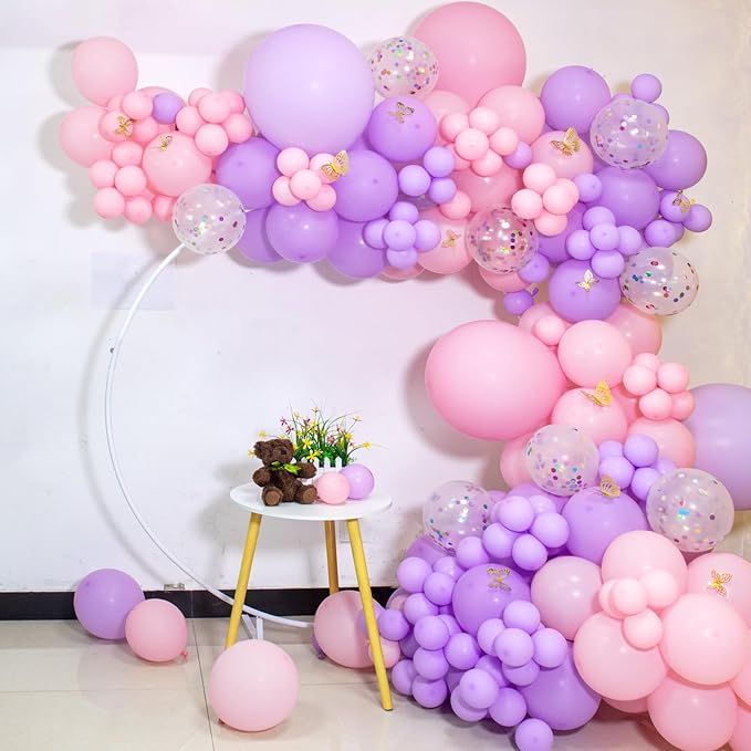 100pcs Pastel Purple Latex Balloons 12 inch | Lavender Light Purple Lilac - Image 8