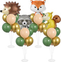 4 Sets Vbs Woodland Animals Party Balloons Stand Kit by Naozinebi