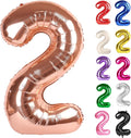 Rose Gold Number 2 Balloon 40 Inch by IWERP