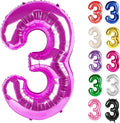 Rosy Purple Number 3 Balloon 40 Inch by IWERP