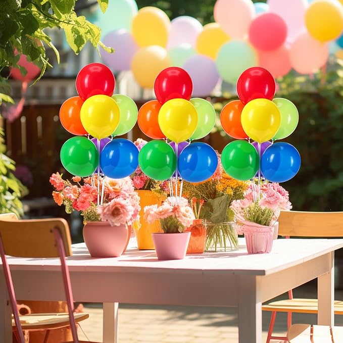 VioraWhite 8 Set Balloon Stands Kits, Sticks Holder - Image 4