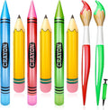 SAYAYA 8 Pcs Large Inflatable Pencil Balloons Set Jumbo Inflatable Crayons by SAYAYA