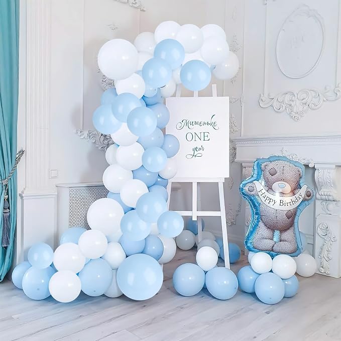 Blue and White Balloons - Image 2