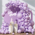 Awenztech 122pcs Pastel Purple Balloons, 18 12 10 5 inch Light Purple Balloons by Awenztech