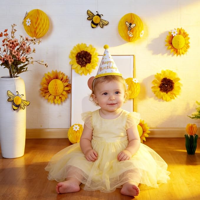 Paper Jazz Sunflower Party Honeycomb Decoration Bee Decorations - Image 6