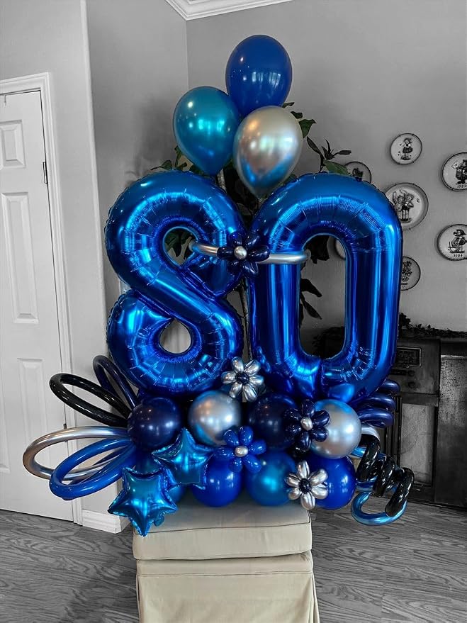 Numbers 8 Balloon 40Inch Navy Blue Balloons - Image 3