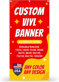 Custom Vinyl Banner with 150+ Sizes – Personalized Outdoor or Indoor Sign – Any by Unknown