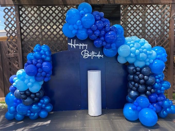 KBZVNAF Blue Latex Party Balloons 50 Pack 12 inch | Light Blue Helium Matte - Image 3