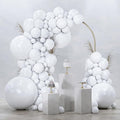 PartyWoo White Balloons 99pcs Matte White Latex Balloons Different Sizes | 36 by PartyWoo