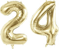 Number 24 Balloons for 24th Birthday Party Decorations, 40 Inch 0-100 by Joycard