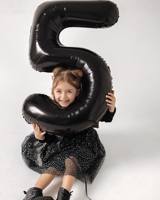 Black Number 50 Balloon 40 Inch, 50th Birthday Party Decorations Men Women | - Image 9