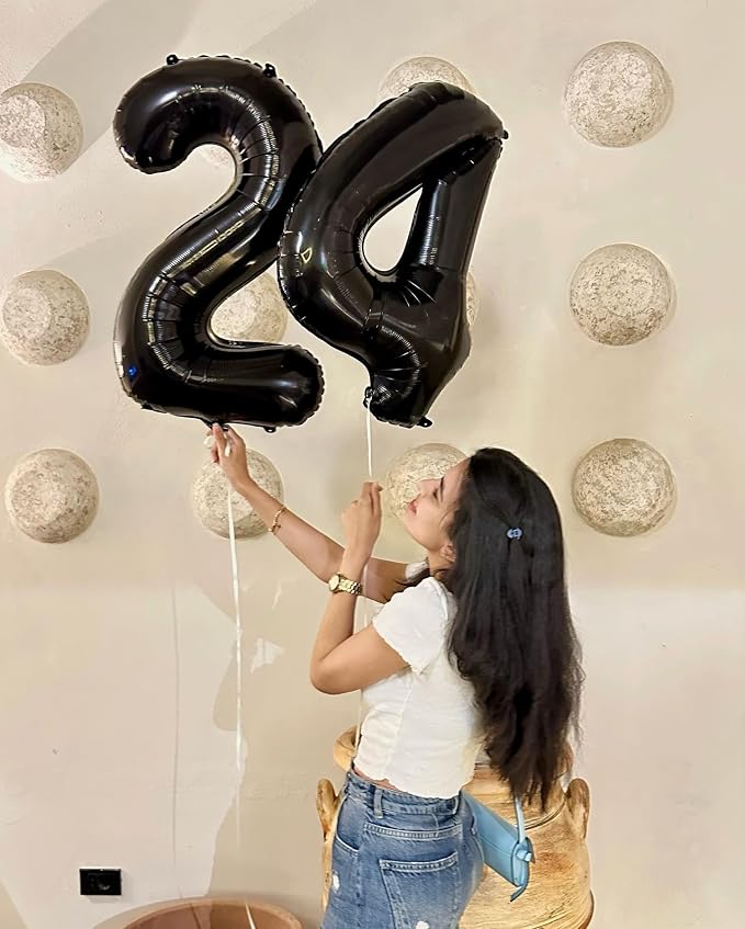 Black Number 14 Balloon 40 Inch - Image 4