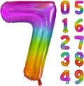 Rainbow Number 7 Balloon 40 Inch Rainbow 7 Balloon Giant Helium Foil Number 0 by Yeodong