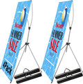 4 Pack X Frame Banner Stand Adjustable Size 23"X63" to 32"X78" by Unknown