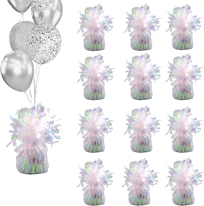 Balloon Weights, 12 Pieces, Weight 0.36Lb | Aluminum Foil, Suitable by Unknown
