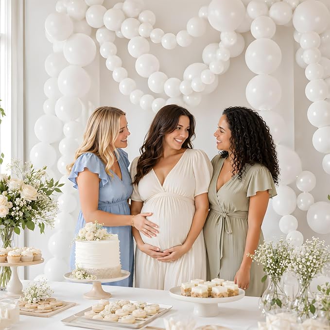 White Linking Balloons - Image 3