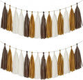 Browe Kraft Beige Tassel Garland Banner, 30 Pack Boho Paper Tassels Streamers by SIPRKAICT