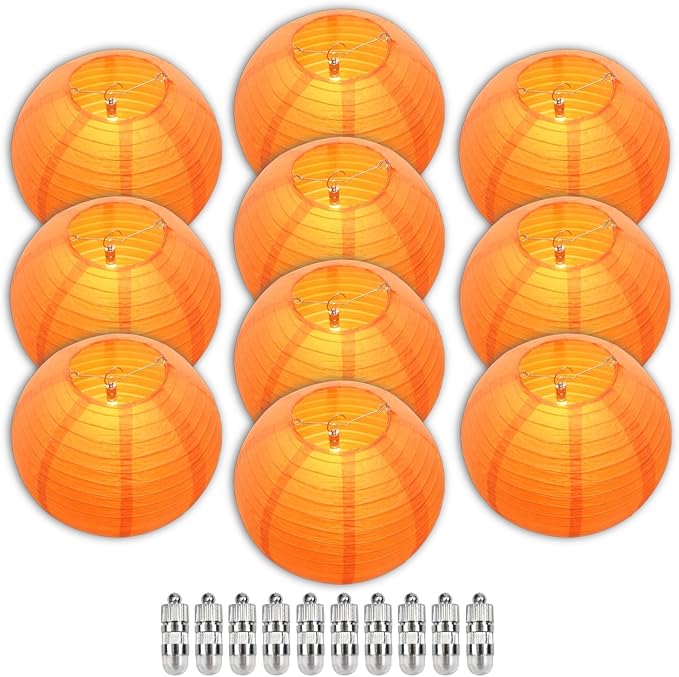 Orange Chinese Paper Lanterns by Ethbrisge-