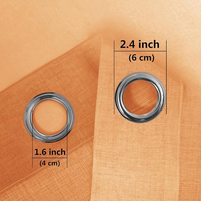 DWCN Ombre Short Sheer Curtains - Image 4