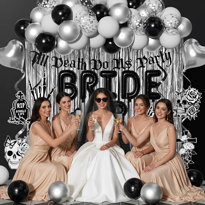 Bride or Die Bachelorette Party Decorations 100pcs - Image 4