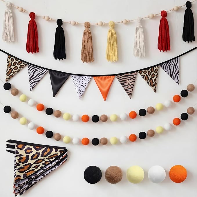 Hahafelt 4 Pcs Baby Shower Party Decoration Kit Pennant Bunting Banner Tassel by Hahafelt