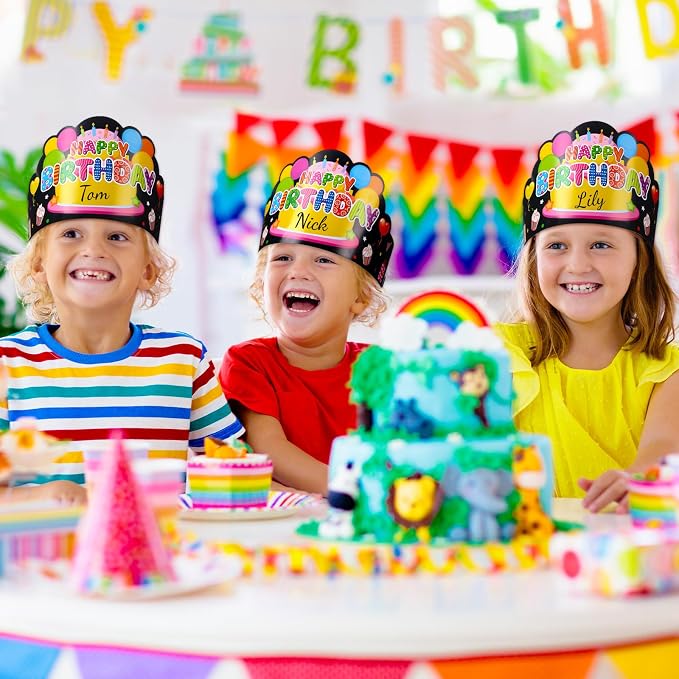 Yunsailing 36 Pcs Happy Birthday Crowns - Image 6