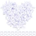 White Mini Bows 1.57" 100PCS Small Satin Ribbon Bows by Loomeshribbonforcrafts%EF%BC%81