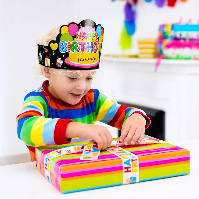 Yunsailing 36 Pcs Happy Birthday Crowns - Image 5