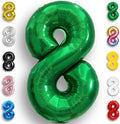Green Number Balloon 8 Mylar Foil Balloons 32 inch by Unknown