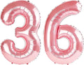 40 Inch Number 36 Balloons for 36th Birthday Party Decorations, 0-100 Jewelry by FOBELEC