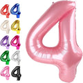 Pearl Pink Number 4 Balloon 40 inch, Balloon numbers party supplies, deco photo by Upgesy