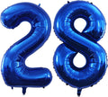 Number 28 Balloons for 28th Birthday Party Decorations, 42 Inch Jumbo Foil by GOER