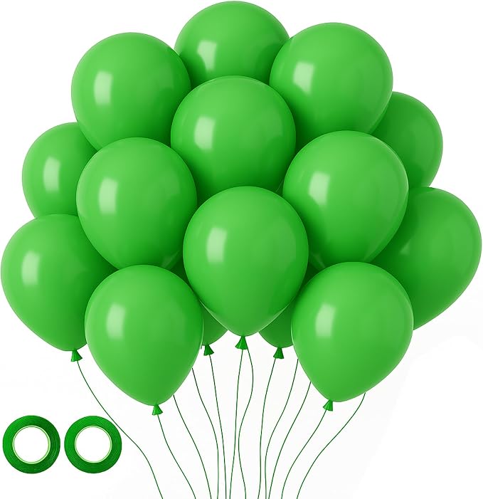 Voircoloria 105pcs Green Party Latex Balloons, 12inch | by Voircoloria