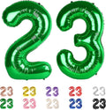 Number 23 Balloon 40Inch for 23 32 Year Old Birthday Decoration, Dark Green | by Mluchee