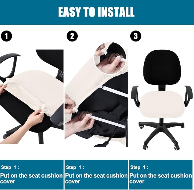 Smiry Office Computer Chair Seat Covers - Image 7