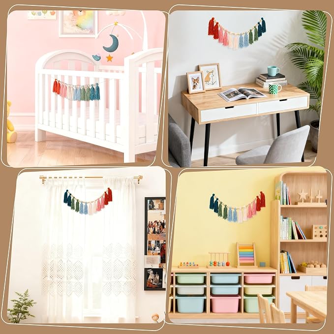 RAINFLOW Tassel Garland with Wood Beads - Image 7