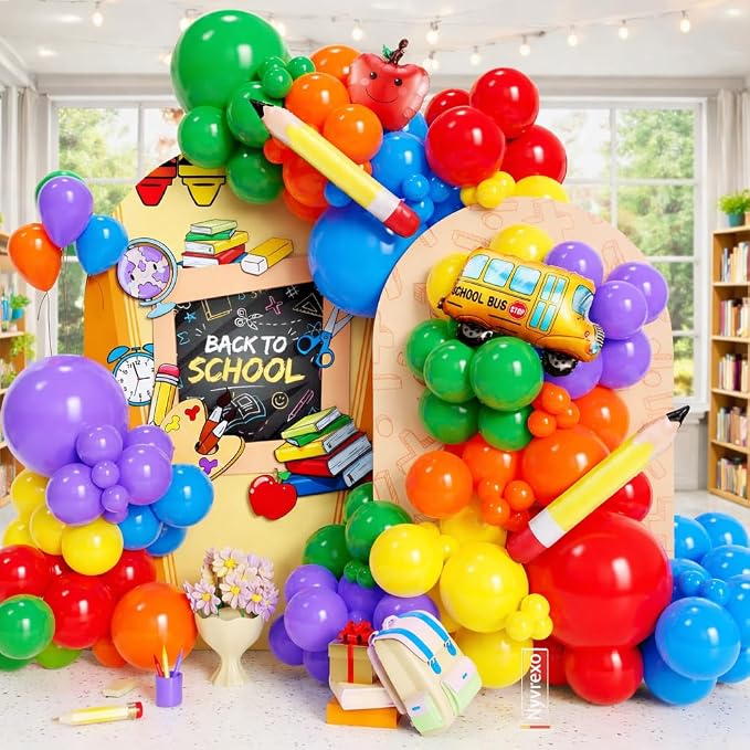 Back to School Decorations, First Day of School Balloon Arch Garland Kit | - Image 7