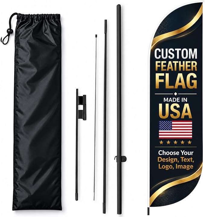 Custom Feather Flag by BCB Print, Personalized Swooper Flag by BCB